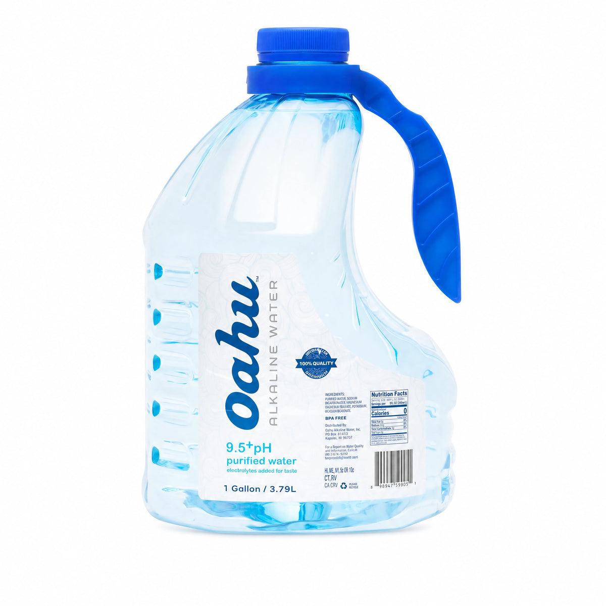 1 Gallon - Oahu Alkaline Water 9.5+ pH