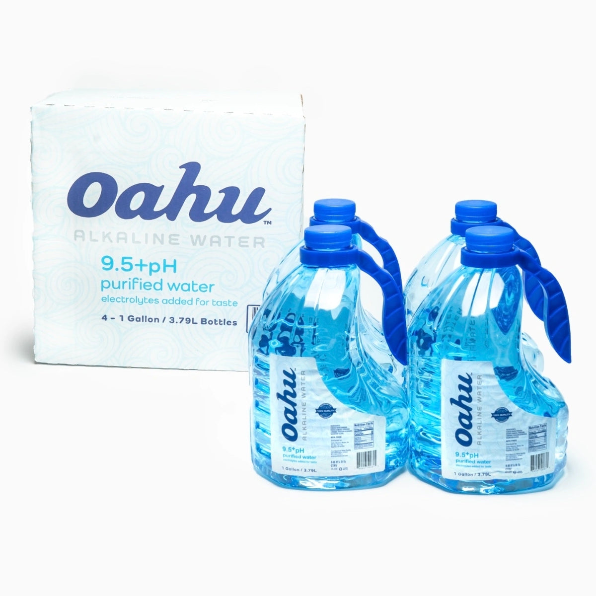 4-Pack (1 Gallon) - Oahu Alkaline Water 9.5+ pH