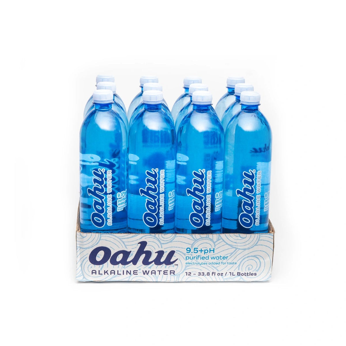 12-Pack (1 Liter Bottles) - Oahu Alkaline Water 9.5+ pH